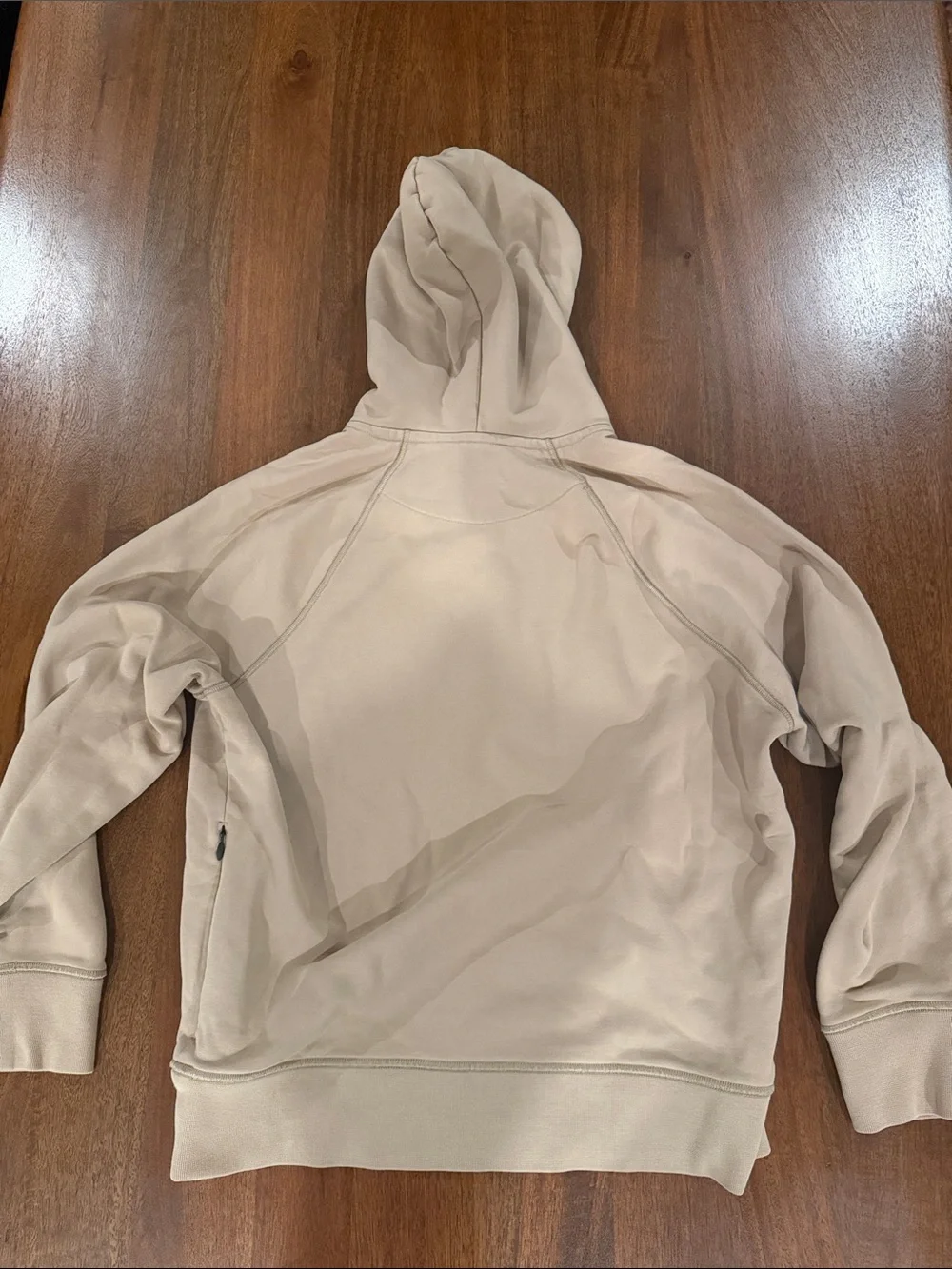 Banana Republic Men's Hooded Sweatshirt in Light Beige